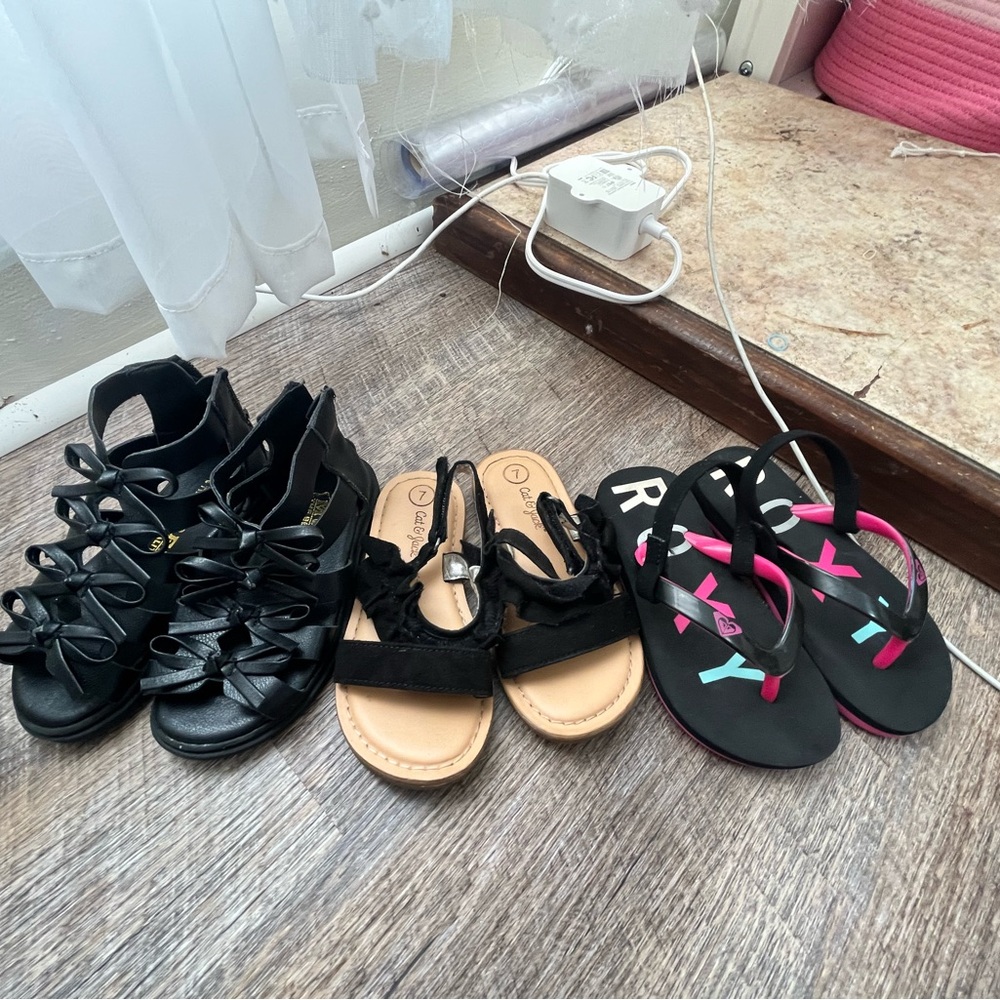 Black Strappy Sandals